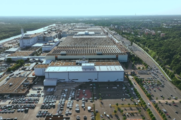 Volkswagen Hanover factory aerial view