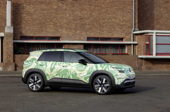 Camouflaged electric ID. Cross in Amsterdam