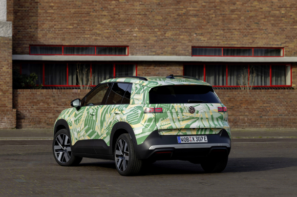 Camouflaged electric ID. Cross in Amsterdam