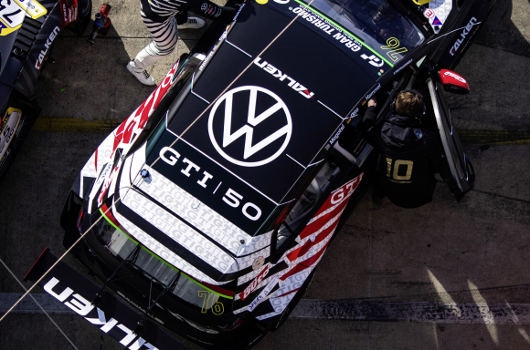 Golf GTI Clubsport 24h in '50 Years of GTI' design for the Nürburgring race 