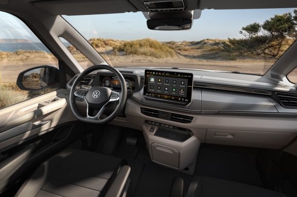 The California cockpit with newly developed dashboard with a new generation of infotainment systems