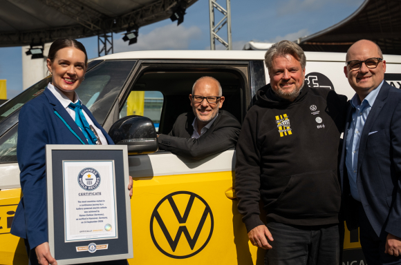 World Record™ with the ID. Buzz: “Most countries visited in a continuous journey by a battery powered electric vehicle”