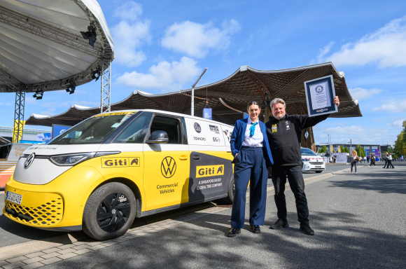 World Record™ with the ID. Buzz: “Most countries visited in a continuous journey by a battery powered electric vehicle”