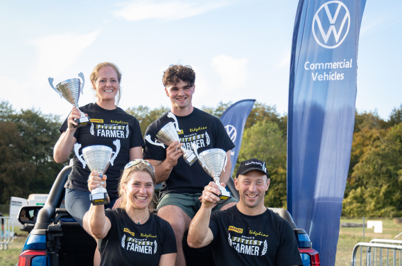 Volkswagen Commercial Vehicles celebrates Britain’s Fittest Farmers at Diddly Squat Farm